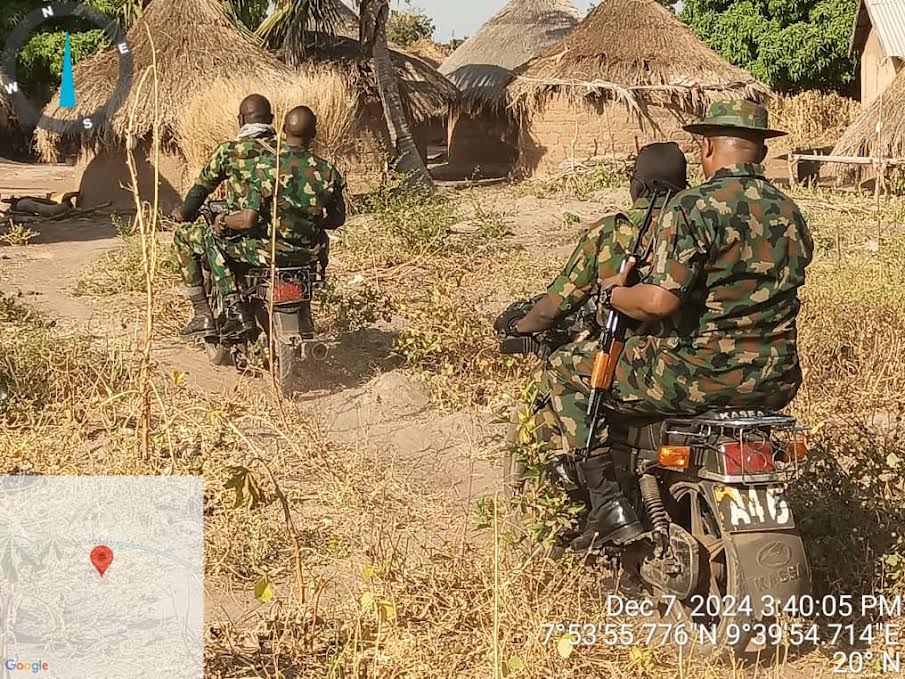Troops clear bandits’ camps in Benue and Taraba, recover arms, vehicle