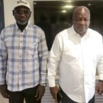 Buratai (L) celebrates Mahama’s (R) political comeback as Ghana’s president