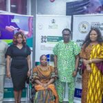 Left to Right: Barrister Shola Gabriel, Director of Legal Services, NiMet, Barrister Nneka Eze, Assistant Chief Legal Officer, NiMet, Mrs Patience Ogolo-Dickson, Executive Director, Advocacy For Women With Disabilities Initiative (AWWDI), Professor Charles Anosike, DG NiMet, Mrs. Gloria Onyegbule, Director of the Department of Applied Meteorological Services – DAMS (NiMet), and Mr. Kolawole Jayson’s, Programme Manager, AWWDI, during the MoU signing between NiMet and AWWDI to enhance the availability of information on weather and climate to persons with disability in Nigeria at NiMet Headquarters in Abuja