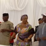 From left: Osun State Commissioner for Health, Jola Akintola, wife of the governor, Ngozi Adeleke, and the Executive Secretary of Agency for the control of AIDS, Olusegun Daramola, during the 2024 World AIDS DAY in Osogbo, on Monday