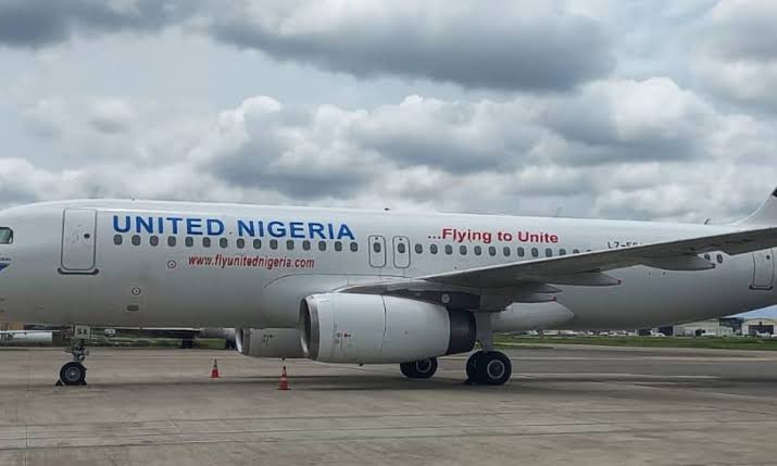 United Nigeria aircraft parked on tarmac