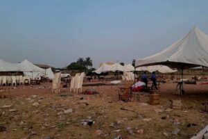 Photograph of site of Ibadan food stampede