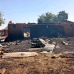 Aftermath of military jet strike in Sokoto