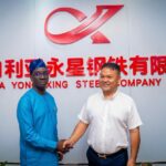 Edo State Governor Monday Okpebholo (L) pledges business-friendly policies to attract investors