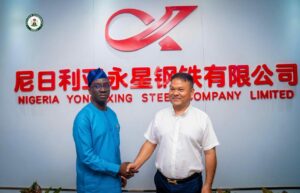 Edo State Governor Monday Okpebholo (L) pledges business-friendly policies to attract investors