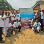 Outdoors group photograph of Pyrates Confraternity members