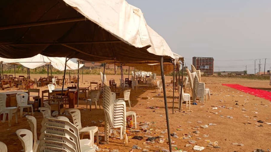 Ibadan stampede scene