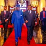 Nigerian President Bola Tinubu and South African President Cyril Ramaphosa