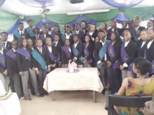 A cross-section of the graduating students