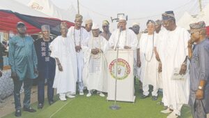 Adams and others at the Elegbara festival