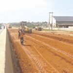 Atan-Lusada-Agbara Road under construction.