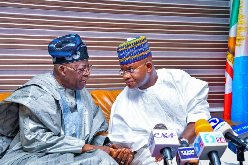 Bola Tinubu and Yahaya Bello