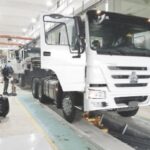 CNG truck manufacturing inside Dangote Sinotruk CKD plant in Ikeja, Lagos