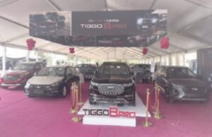 Chery cars on display at the Abuja Motor Fair