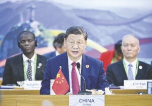 Chinese President Xi Jinping, attending the 19th G20 Summit in Rio de Janeiro, Brazil.