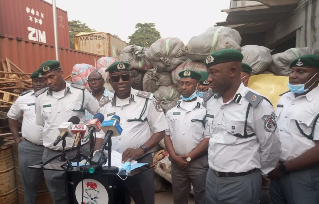 Controller Kola Oladeji addressing Newsmen in Lagos yesterday at the Federal Operations Unit office in Ikeja, Lagos.