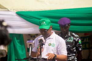 NDE Director General Silas Ali Agara at the flag-off Renewed Hope Employment Initiative (RHEI)