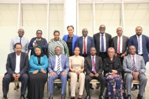 PenCom Director General Omolola Oloworaran (seated middle) with her staff