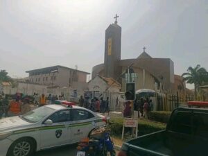 Holy Trinity Catholic Church, Maitama, Abuja, site of the food stampede that killed at least 10