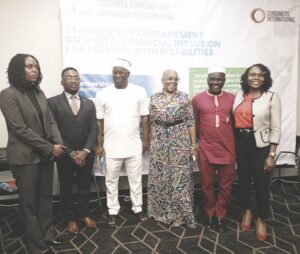 L-R- Bunmi Adebiyi, Chinonso Umeh, Lukeman Salami, Chiso Ndukwe-Okafor, Adeola Aina and Lovelyn Okafor at the event in Lagos