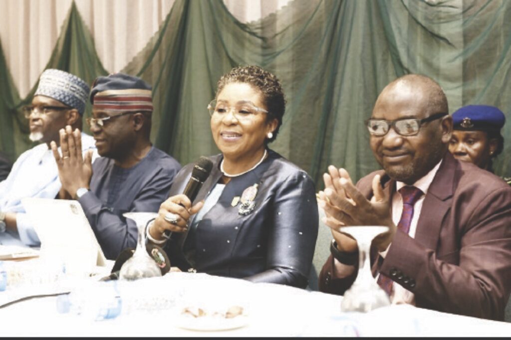 L-R- Dr. Shuaib Belgore, Mr. Abel Enitan, Mrs. Didi Esther Walson-Jack.and Mr. Mamman Mahmuda