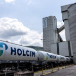 FILE PHOTO: Rail carriages are pictured at the Siggenthal plant of cement maker Holcim in Wurenlingen