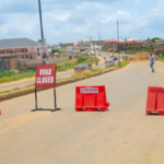 Closed road
