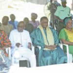 Mrs Olamitoye, her husband, Dr. Abib Olamitoye, Rev. Tioluwani- Lesekese and others at the event