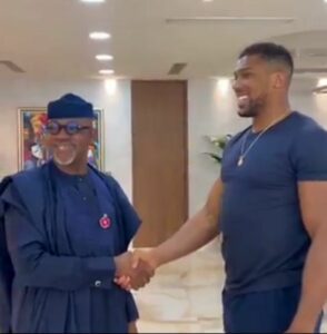 Anthony Joshua and Dapo Abiodun