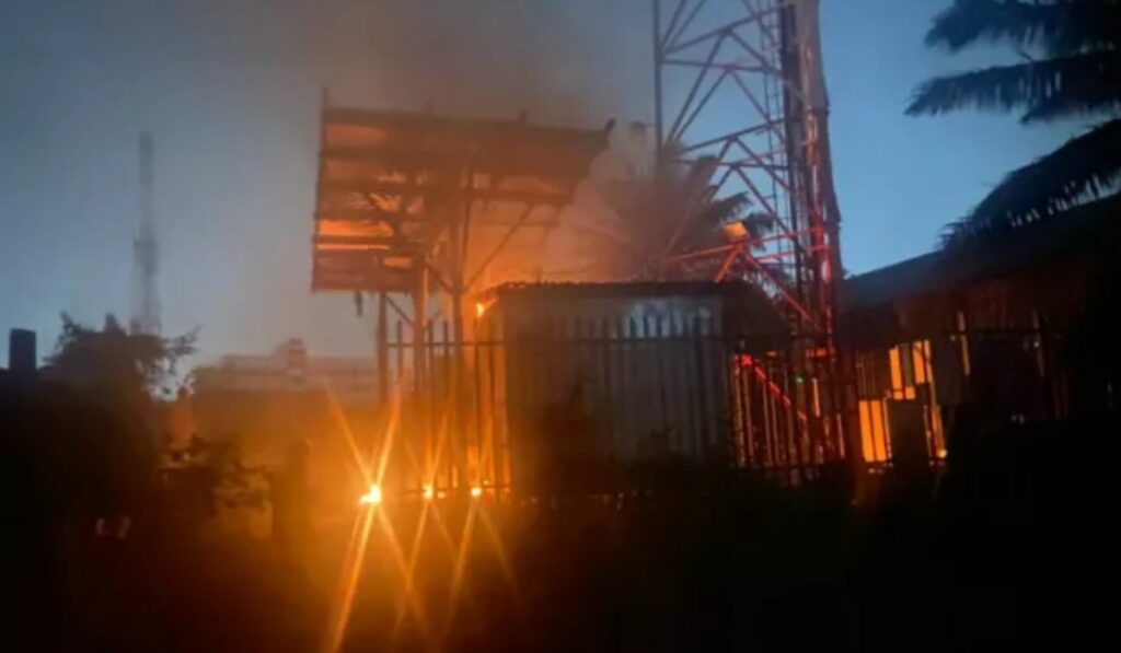 Fire engulfs FIIRO office
