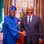 Nigerian President Bola Tinubu and South African President Cyril Ramaphosa