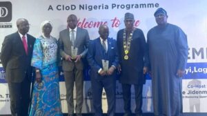 Okonkwo (3rd Left); Borodo (2nd right), and others at the event