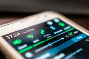 Mobile data phone screenshot