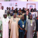 L-R: Deputy Chairperson  for African Union Commission, Monique Nsanzabagawa; Special Adviser on General Duties  to the Vice President, Aliyu Modibo; Technical  Adviser  to the President on Economic and Financial Inclusion, Dr. Nurudeen   Zauro and Deputy Chief of Staff to the President office of the Vice President, Ibrahim Hadejia  during  Development  Partners Roundtable on Economic and Financial  Inclusion in Nigeria at the Presidential Villa in Abuja on Wednesday (04/2/2024)