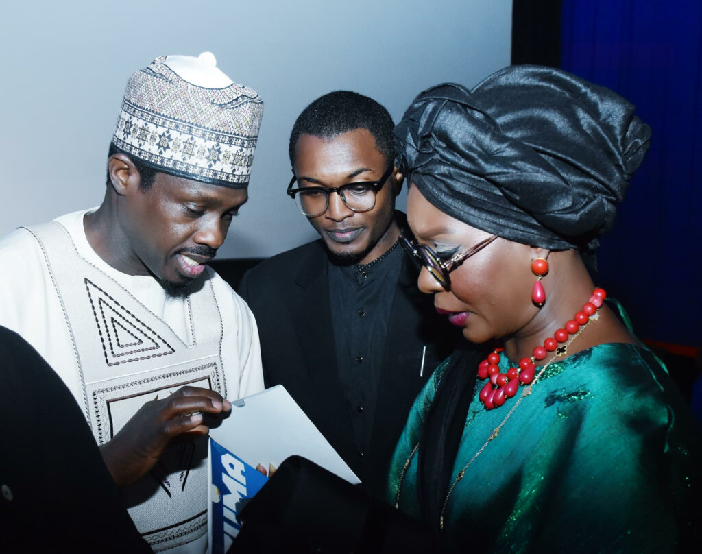 Managing Director of the Nigerian Film Corporation, Ali Nuhu with First Lady Kwara, Olufolake AbdulRazaq at the festival