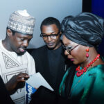 Managing Director of the Nigerian Film Corporation, Ali Nuhu with First Lady Kwara, Olufolake AbdulRazaq at the festival