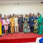 DG/CEO NiMet, Prof. Charles Anosike (front row middle) and participants at the stakeholders workshop organized by the agency in Abuja on Tuesday, December 17, 2024 to discuss the socio-economic impact of NiMet’s 2025 seasonal climate prediction which will be publicly unveiled in January 2025.