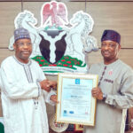 NAMA MD Farouk Umar (L), and Minister of Aviation Festus Keyamo (R)