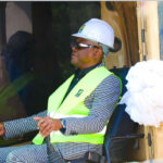 Minister of Federal Capital Territory Nyesom Wike at the official flagoff of the construction of the Kabusa-Takushara Access Road on Tuesday, in Abuja