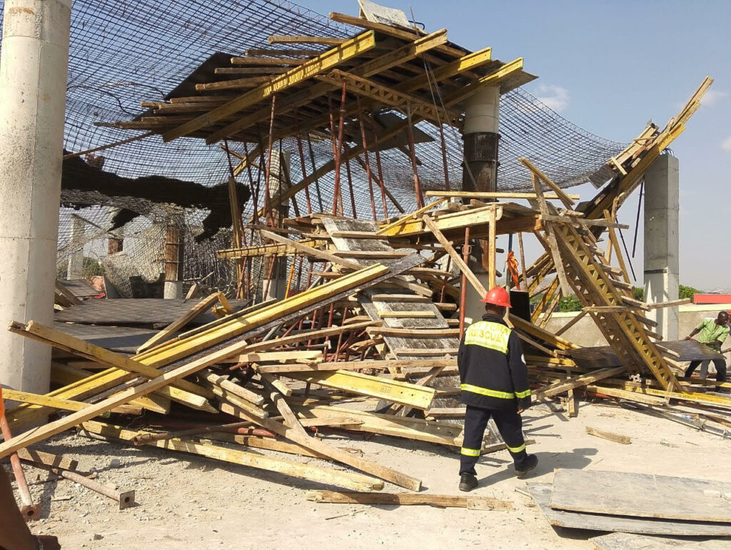 Building under construction collapses in Abuja