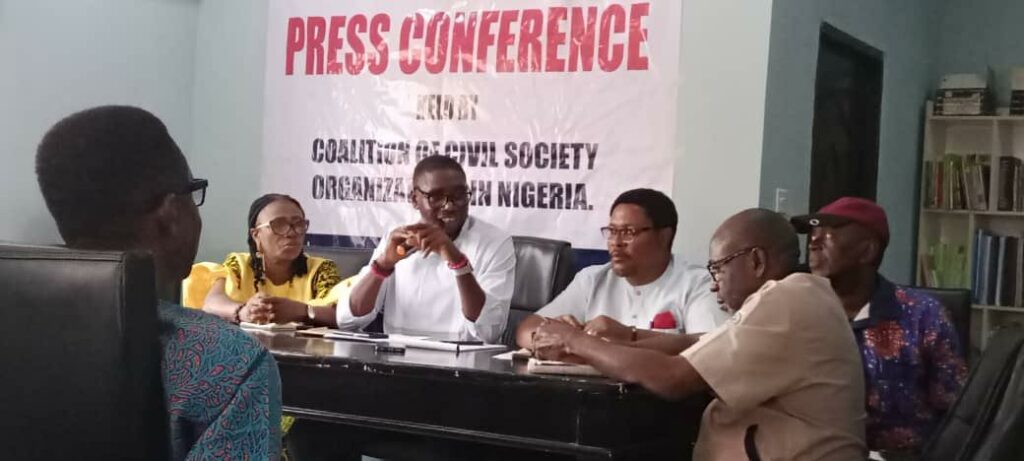 CHRAN addressing a press conference in Uyo on Thursday