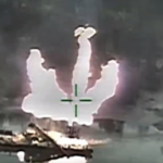 Bad wellhead observed ablaze with barge and crane destroyed