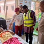 Cholera patients receiving treatment at Immanuel General Hospital Eket. The patients were visited by Permanent Secretary Ministry of Health and medical team