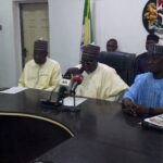 L-R: Kebbi State Commissioner for Information and Cultures, Alhaji Ahmed Yakubu Birnin Kebbi, Deputy Governor of Kebbi State, Senator Umar Abubakar Tafida, who is the Chairman of the Committee on the Festival and Special Adviser to Kebbi State Governor on Civil Service Matter,Alhaji Safiyyanu Garba Bena
