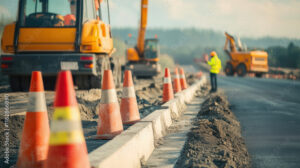 Road maintenance site