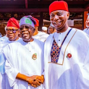 President Bola Tinubu with Senator Ned Nwoko