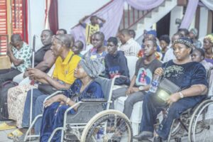 A cross session of people living with disability at the event.