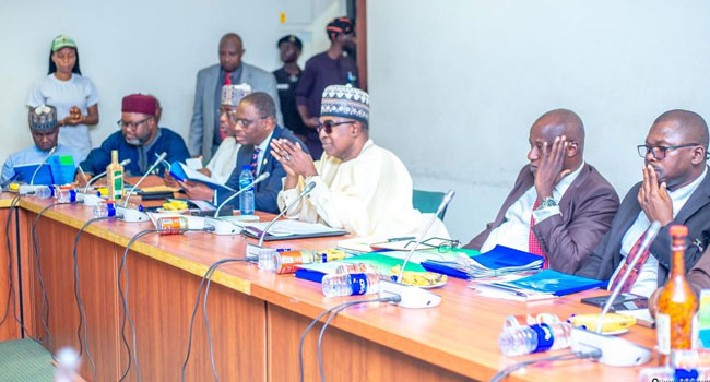 NDLEA Chairman Brig Gen Mohamed Marwa (retd) speaking