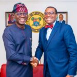 Sanwo-Olu (L), Adesina (R)