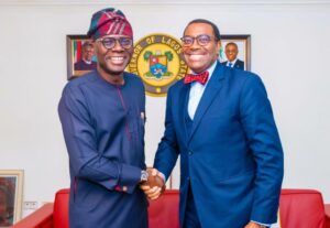 Sanwo-Olu (L), Adesina (R)
